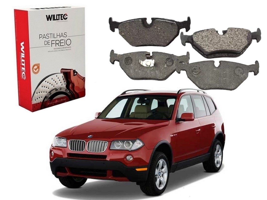  PASTILHA FREIO TRASEIRA WILLTEC BMW X5 2.5 3.0 2005 A 2011