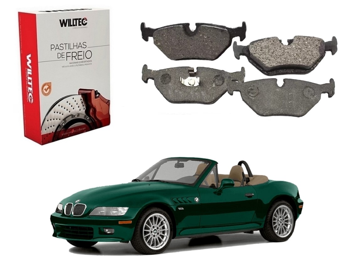  PASTILHA FREIO TRASEIRA WILLTEC BMW Z3 1.9 1996 A 2001