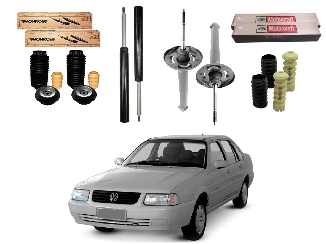  KIT AMORTECEDOR DIANTEIRO TRASEIRO MONROE VOLKSWAGEN SANTANA 1.8 2.0 1996 A 2006