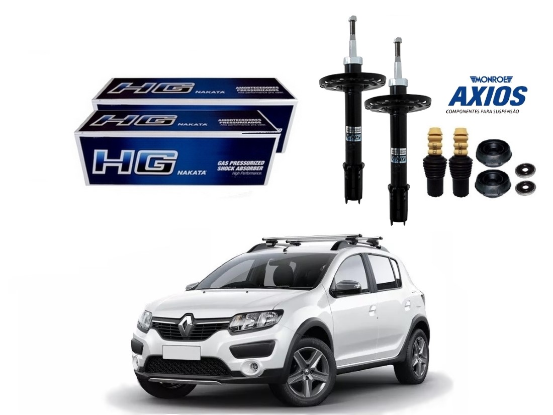  KIT AMORTECEDOR DIANTEIRO NAKATA RENAULT SANDERO STEPWAY 1.6 2014 A 2019