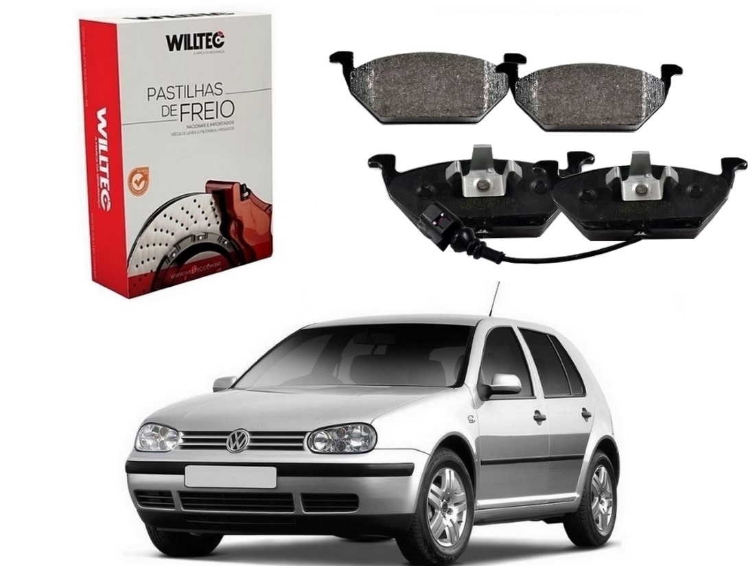  PASTILHA FREIO DIANTEIRA WILLTEC VOLKSWAGEN GOLF 1.6 1.8 2.0 1999 A 2007