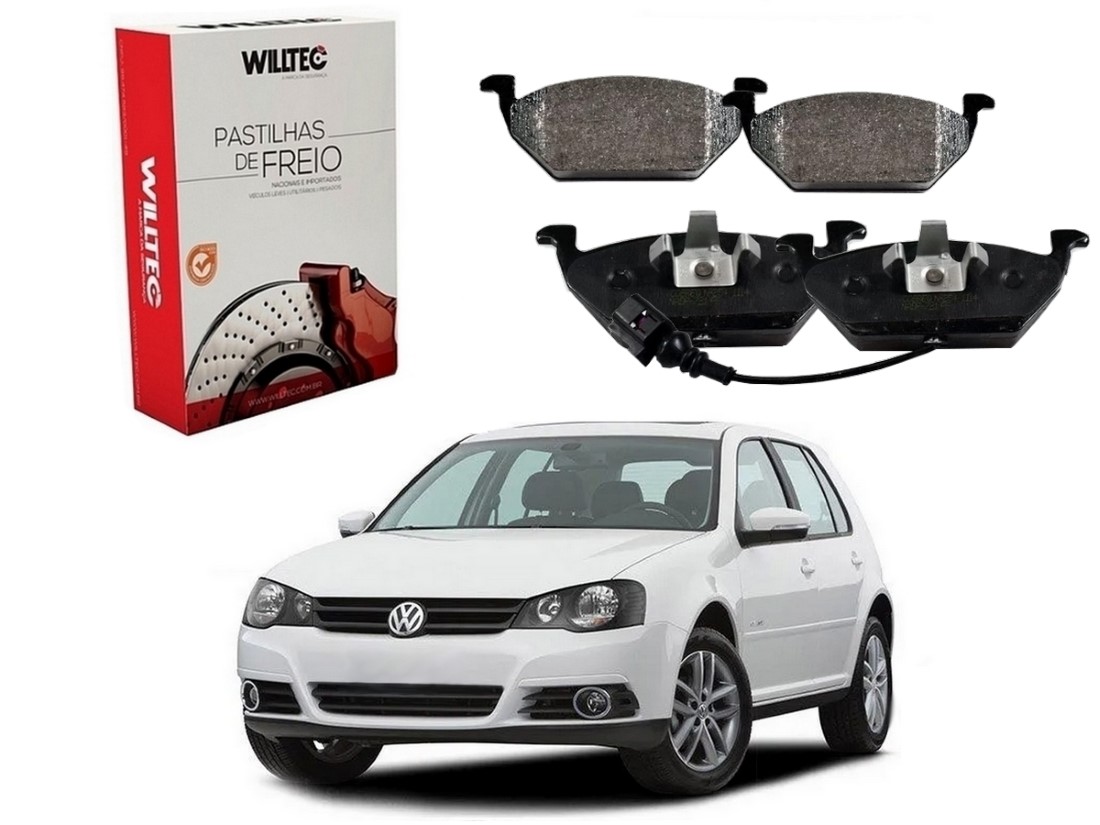  PASTILHA FREIO DIANTEIRA WILLTEC VOLKSWAGEN GOLF 1.6 2.0 2008 A 2013