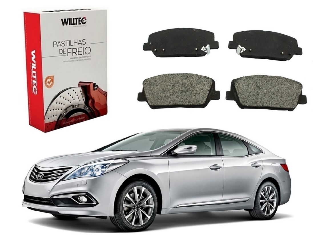  PASTILHA FREIO DIANTEIRA WILLTEC HYUNDAI AZERA 3.0 2013 A 2017