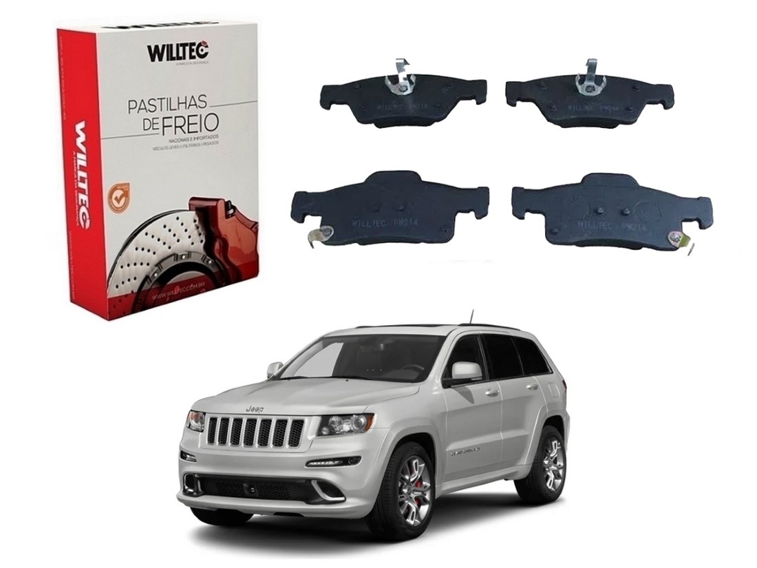  PASTILHA FREIO TRASEIRA WILLTEC JEEP GRAND CHEROKEE 3.6 5.7 2013 A 2015