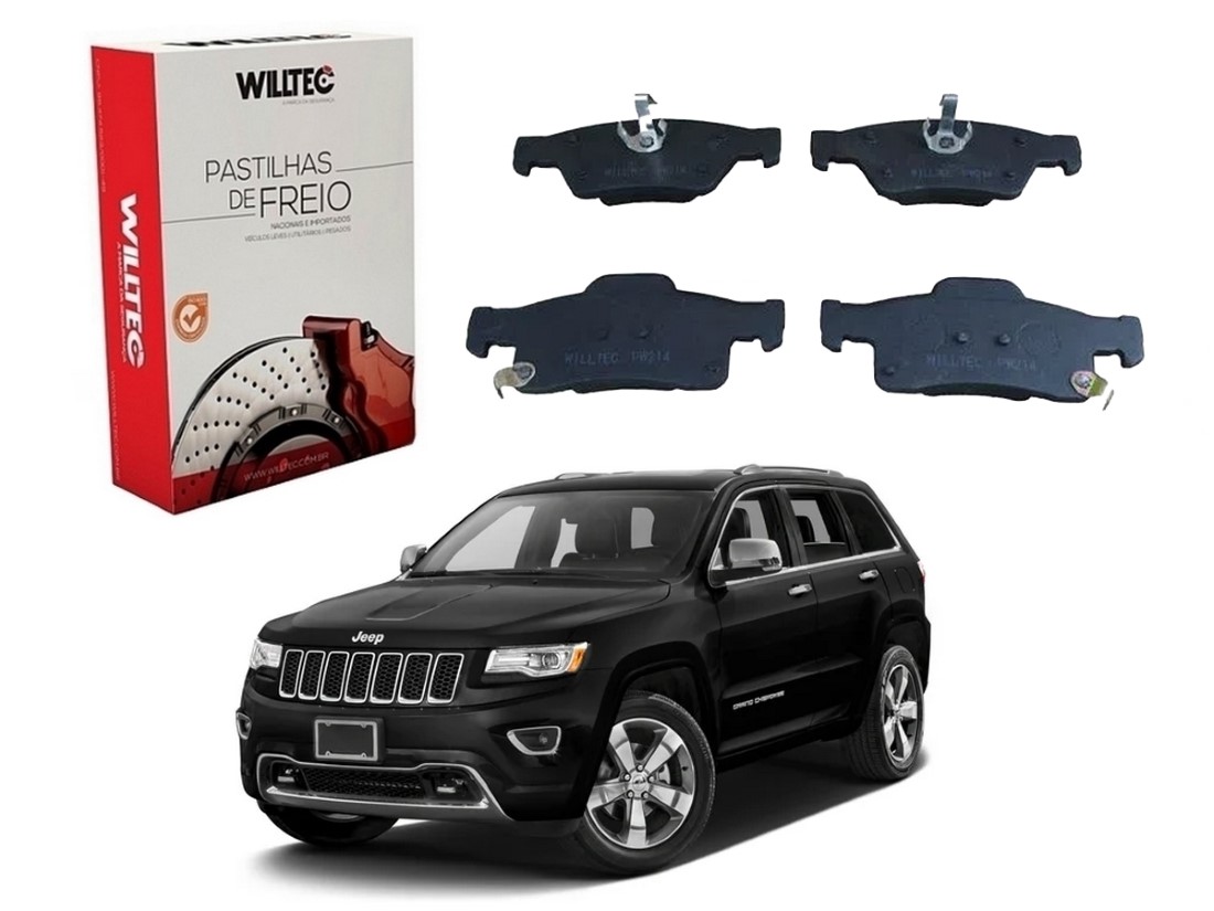  PASTILHA FREIO TRASEIRA WILLTEC JEEP GRAND CHEROKEE 3.6 5.7 2016 A 2019