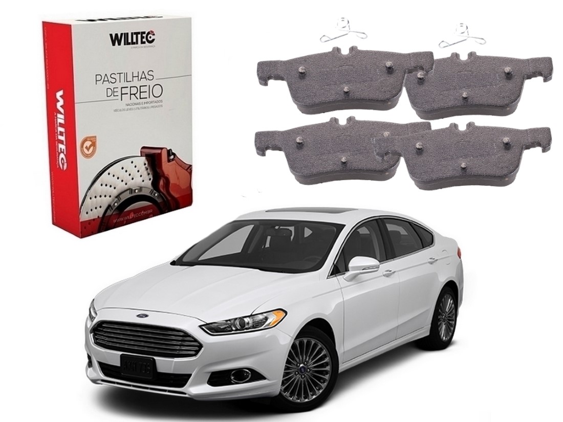  PASTILHA FREIO TRASEIRA WILLTEC FORD FUSION 2.0 2.5 2013 A 2016