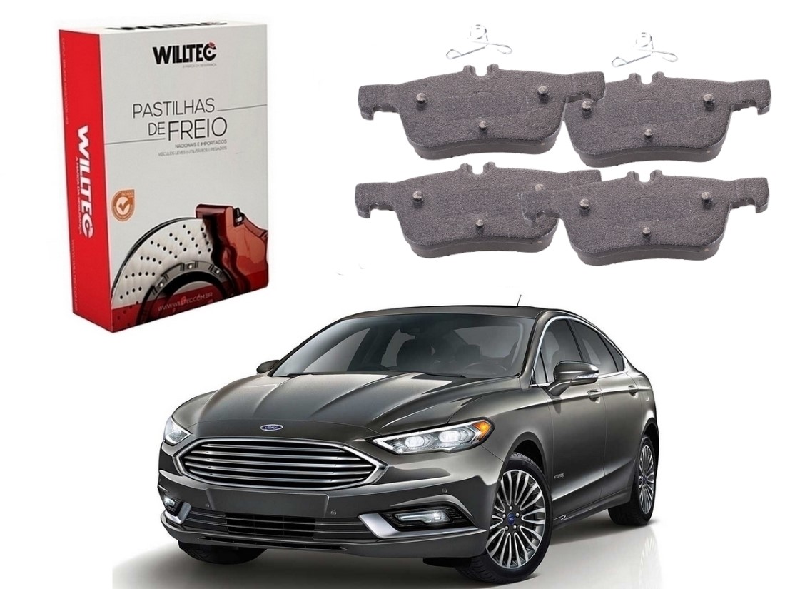  PASTILHA FREIO TRASEIRA WILLTEC FORD FUSION 2.0 2.5 2017 A 2019