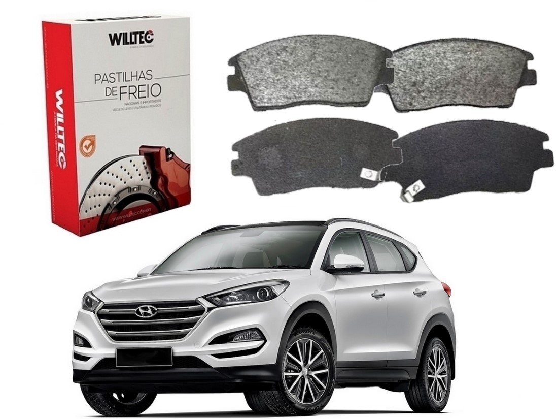  PASTILHA FREIO DIANTEIRA WILLTEC HYUNDAI TUCSON 1.6 TGDI 2017 A 2020