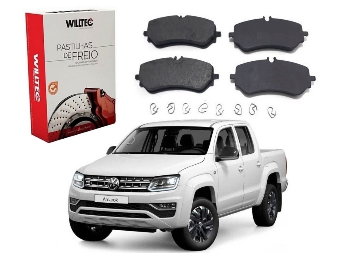  PASTILHA FREIO TRASEIRA WILLTEC VOLKSWAGEN AMAROK 3.0 V6 2018 A 2020