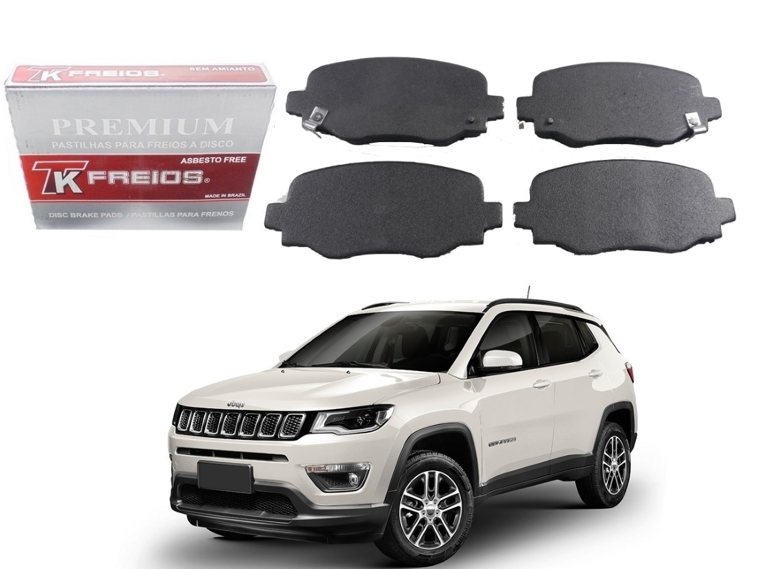  PASTILHA FREIO TRASEIRA TK FREIOS JEEP COMPASS 2.0 2017 A 2020