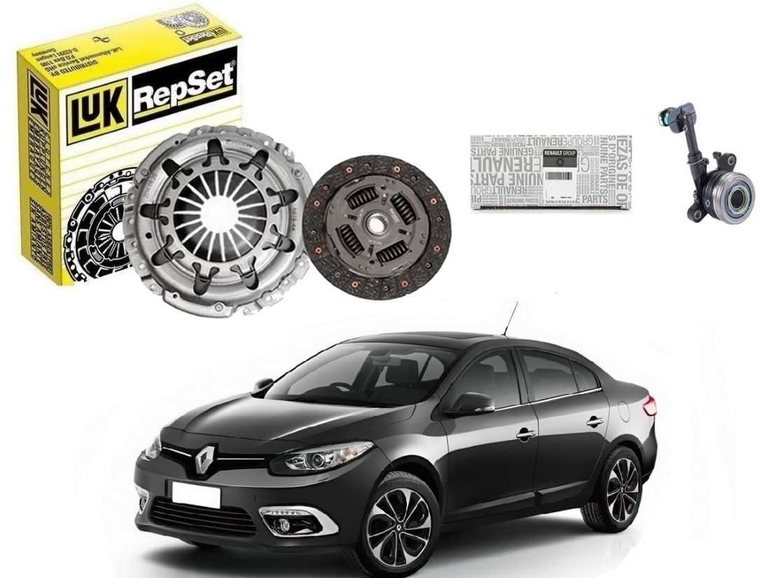  KIT EMBREAGEM ATUADOR ORIGINAL RENAULT FLUENCE 1.6 16V 2012 A 2014