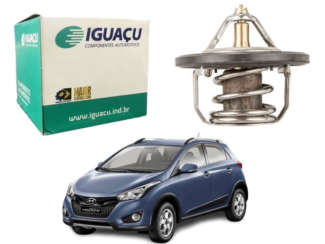  VALVULA TERMOSTATICA IGUAÇU HYUNDAI HB20X 1.6 2012 A 2015