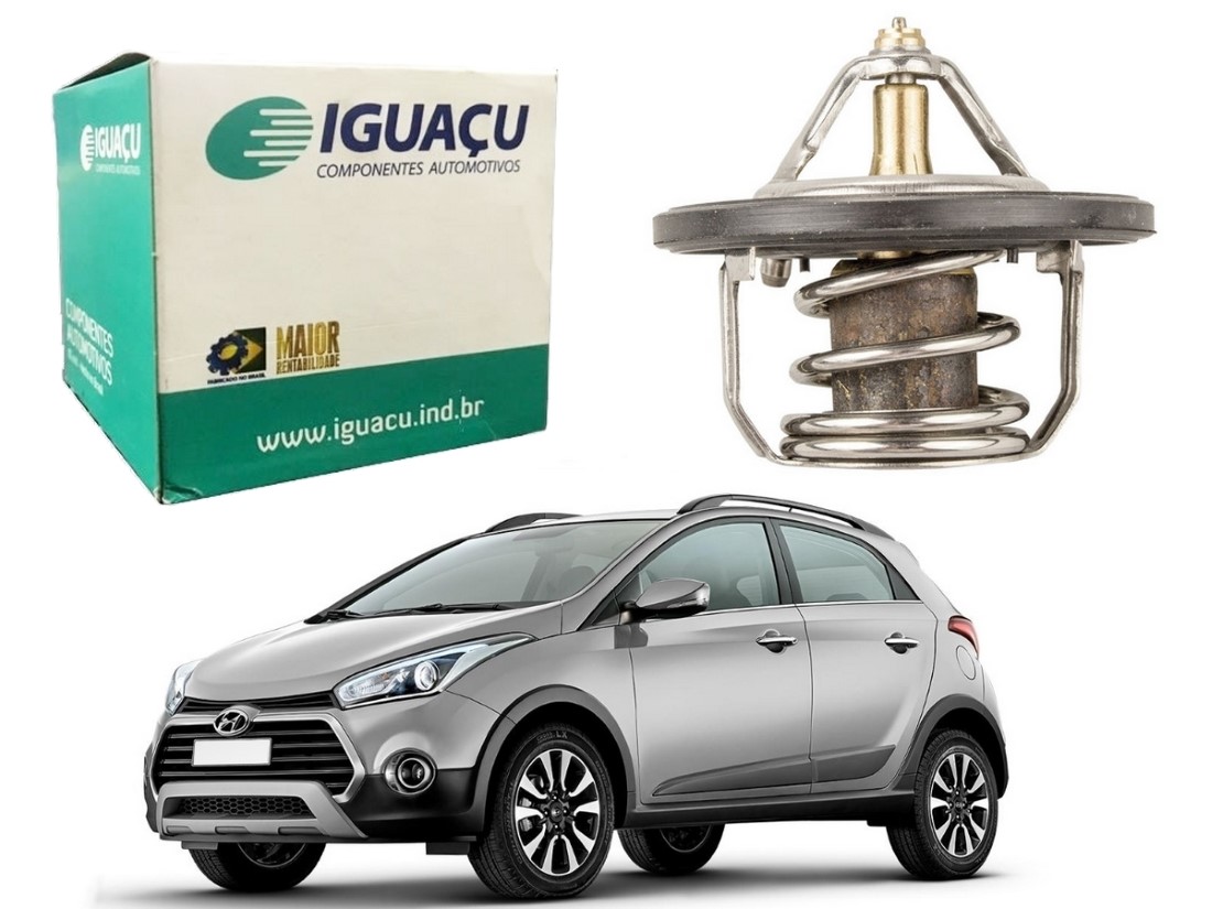  VALVULA TERMOSTATICA IGUAÇU HYUNDAI HB20X 1.6 2016 A 2019