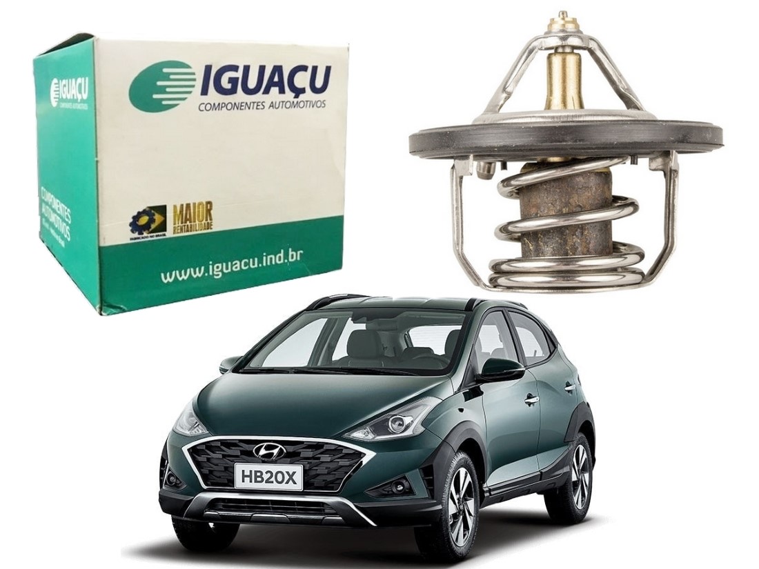  VALVULA TERMOSTATICA IGUAÇU HYUNDAI HB20X 1.6 2020 A 2022