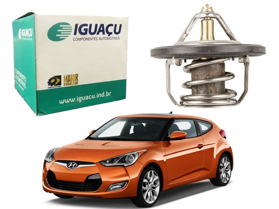  VALVULA TERMOSTATICA IGUAÇU HYUNDAI VELOSTER 1.6 2012 A 2014