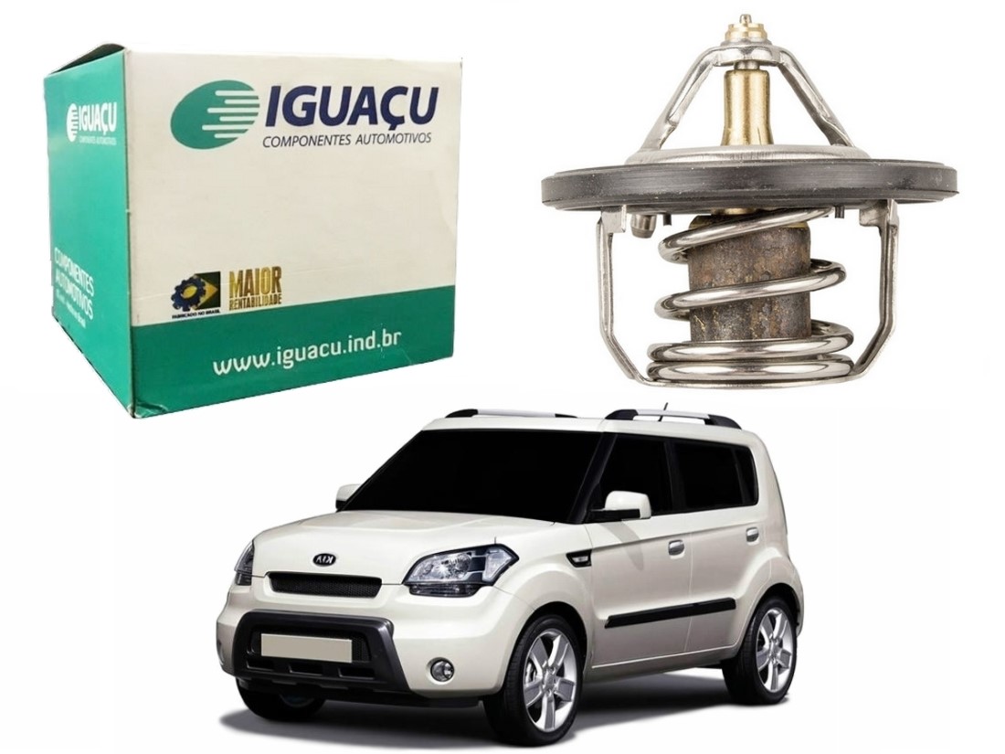  VALVULA TERMOSTATICA IGUAÇU KIA SOUL 1.6 2009 A 2011