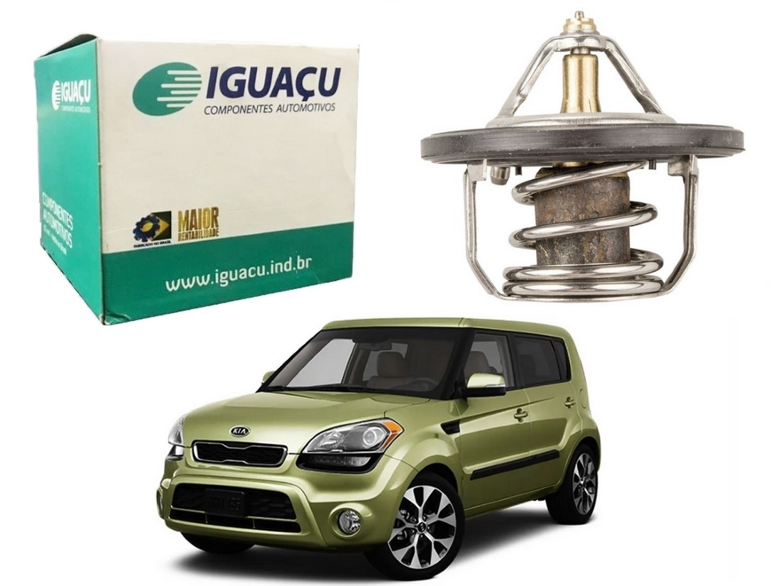  VALVULA TERMOSTATICA IGUAÇU KIA SOUL 1.6 2012 A 2014