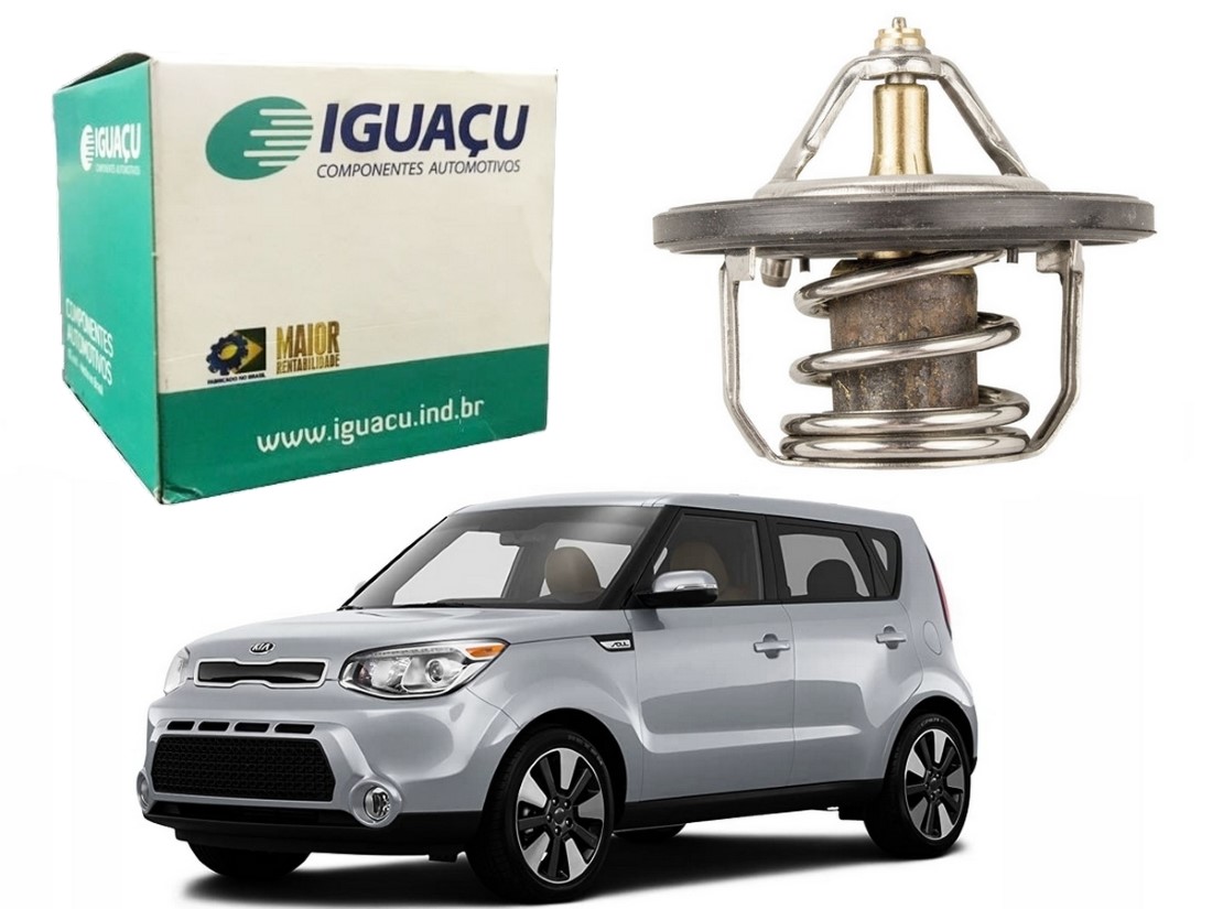  VALVULA TERMOSTATICA IGUAÇU KIA SOUL 1.6 2015 A 2019