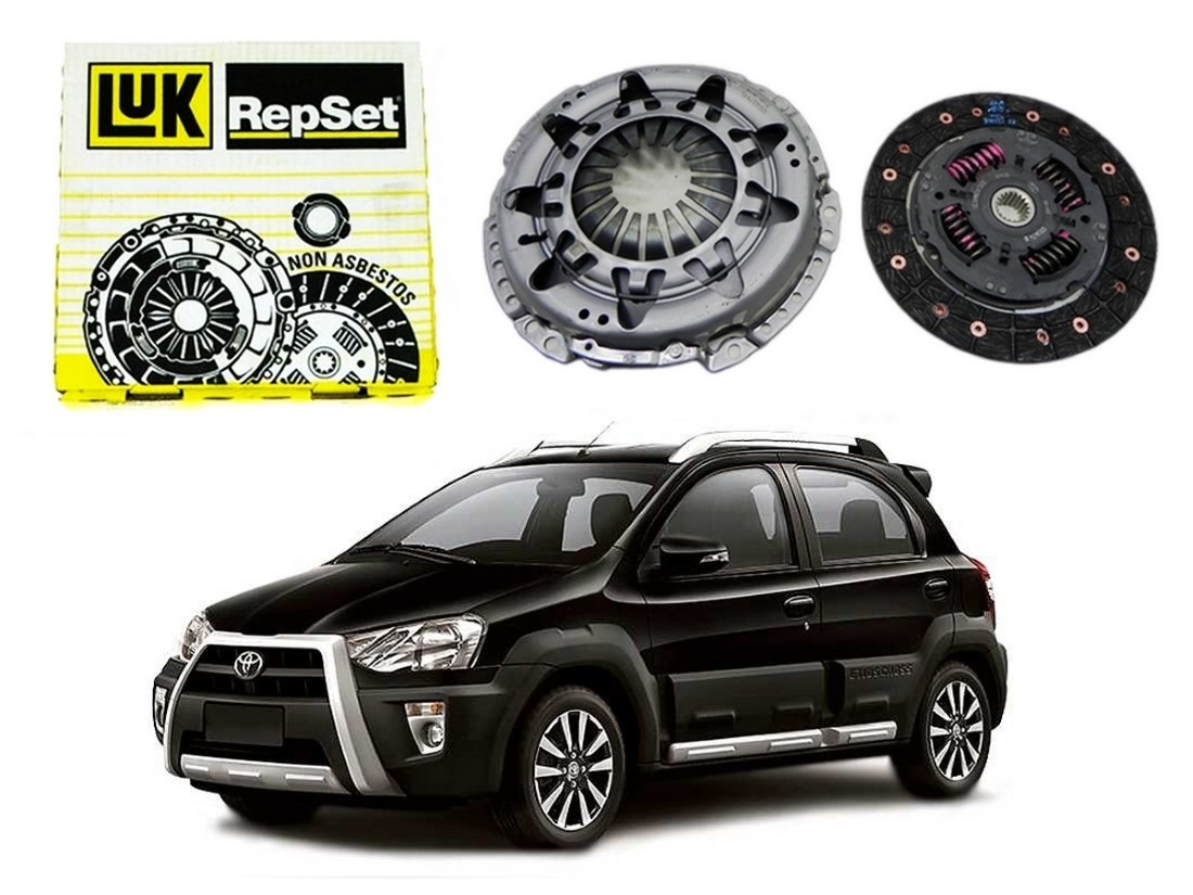  KIT EMBREAGEM LUK ORIGINAL TOYOTA ETIOS CROSS 1.5 2014 A 2016