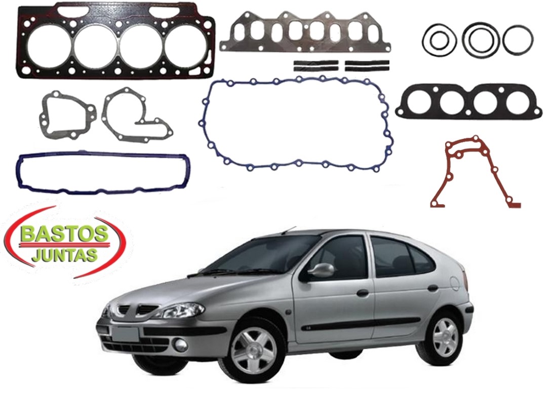  JOGO JUNTA MOTOR BASTOS RENAULT MEGANE 2.0 8V RXE 1998 A 2001