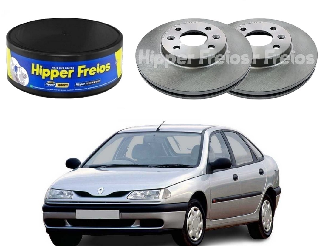  DISCO FREIO DIANTEIRO HIPPER ORIGINAL RENAULT LAGUNA 2.0 1995 A 2000