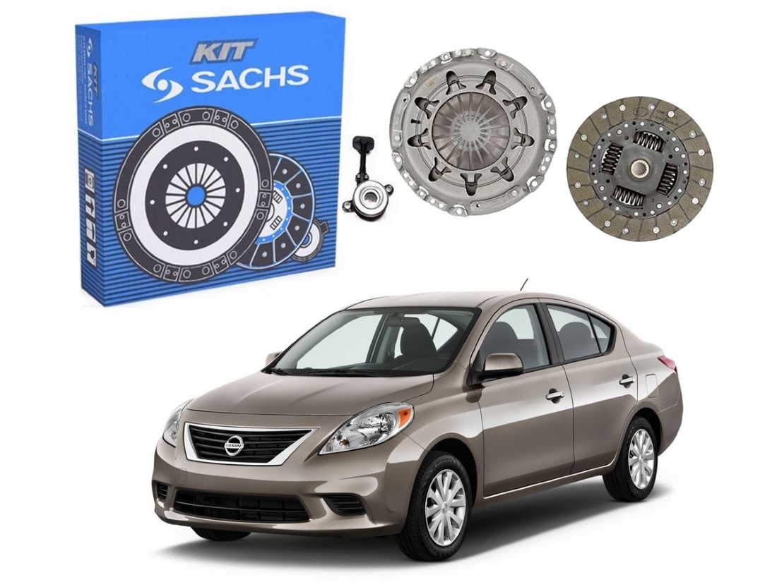  KIT EMBREAGEM SACHS NISSAN VERSA 1.6 2009 A 2014