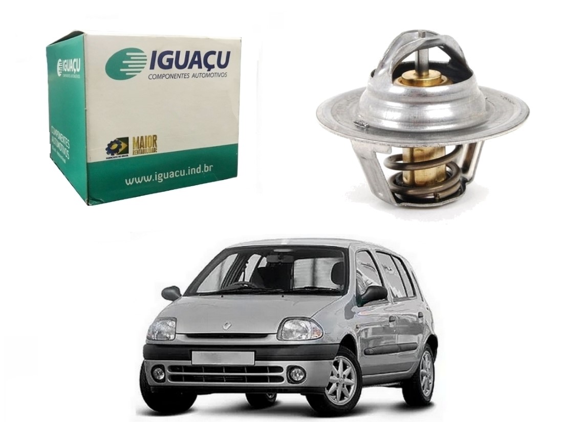  VALVULA TERMOSTATICA IGUAÇU RENAULT CLIO 1.6 16V 1998 A 2002