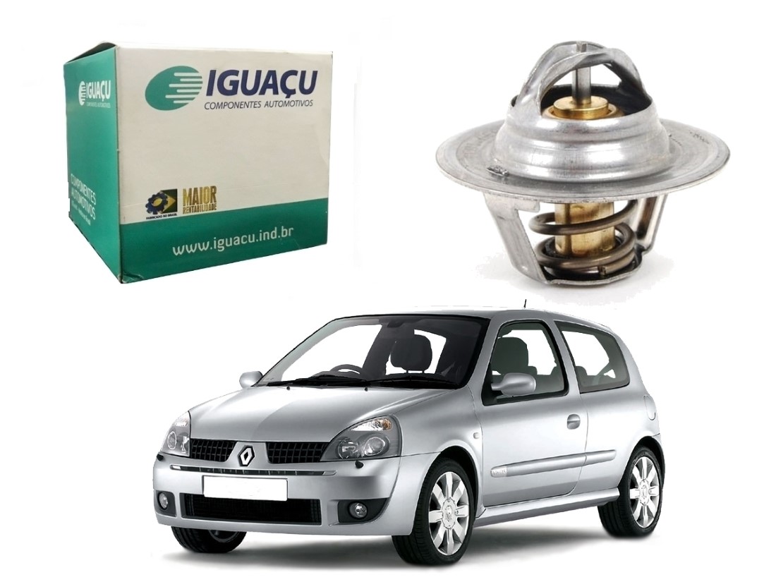  VALVULA TERMOSTATICA IGUAÇU RENAULT CLIO 1.6 16V 2003 A 2009