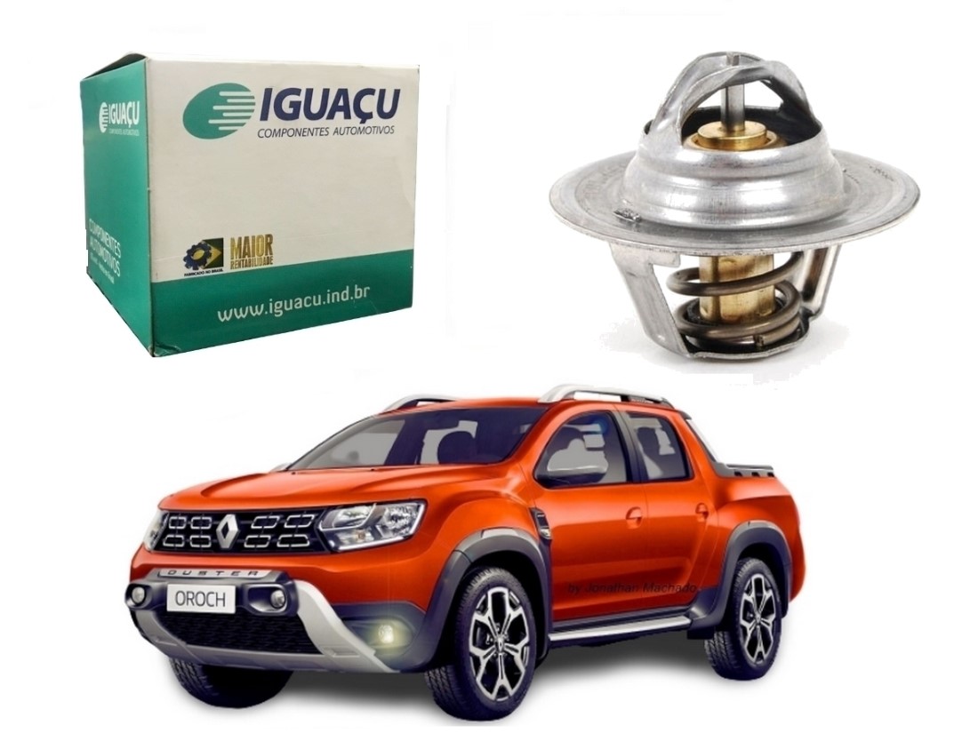  VALVULA TERMOSTATICA IGUAÇU RENAULT DUSTER OROCH 1.6 2.0 2017 A 2021