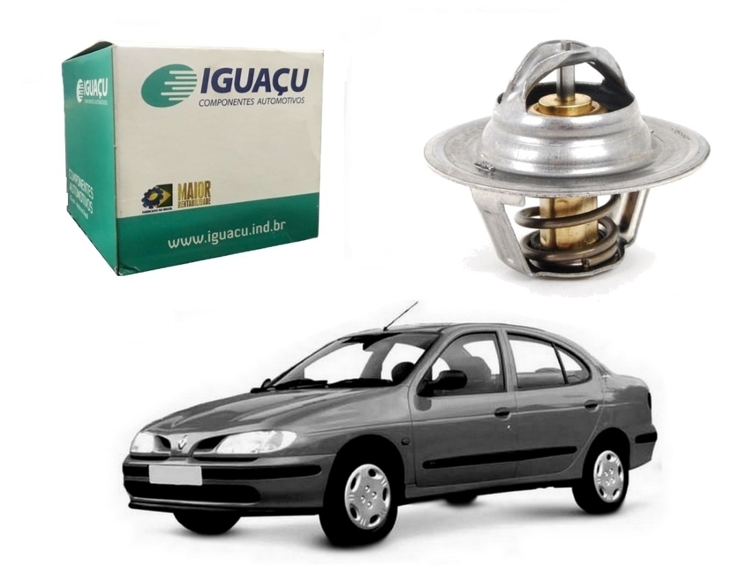  VALVULA TERMOSTATICA IGUAÇU RENAULT MEGANE SEDAN 1.6 1996 A 2005