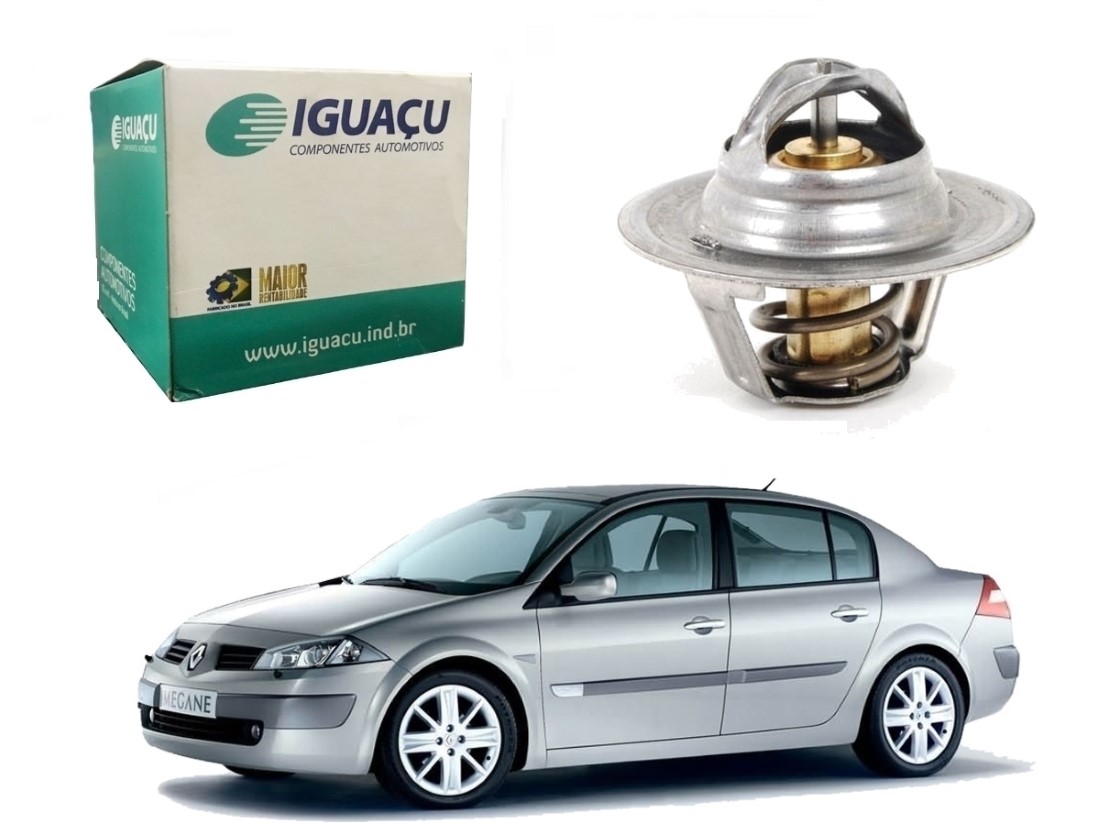  VALVULA TERMOSTATICA IGUAÇU RENAULT MEGANE 1.6 2.0 GASOLINA 2007 A 2013