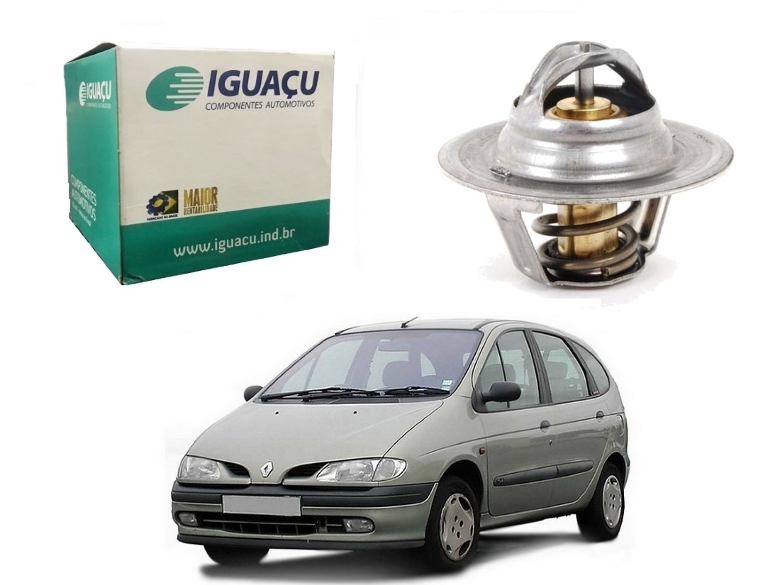  VALVULA TERMOSTATICA IGUAÇU RENAULT SCENIC 1.6 1998 A 2002