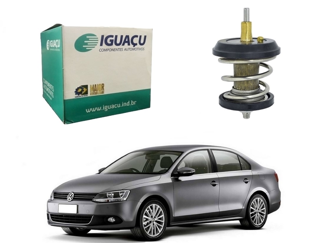  VALVULA TERMOSTATICA IGUAÇU VOLKSWAGEN JETTA 2.0 TSI 2013 A 2017