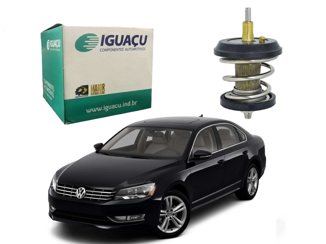  VALVULA TERMOSTATICA IGUAÇU VOLKSWAGEN PASSAT 2.0 TSI 2012 A 2016