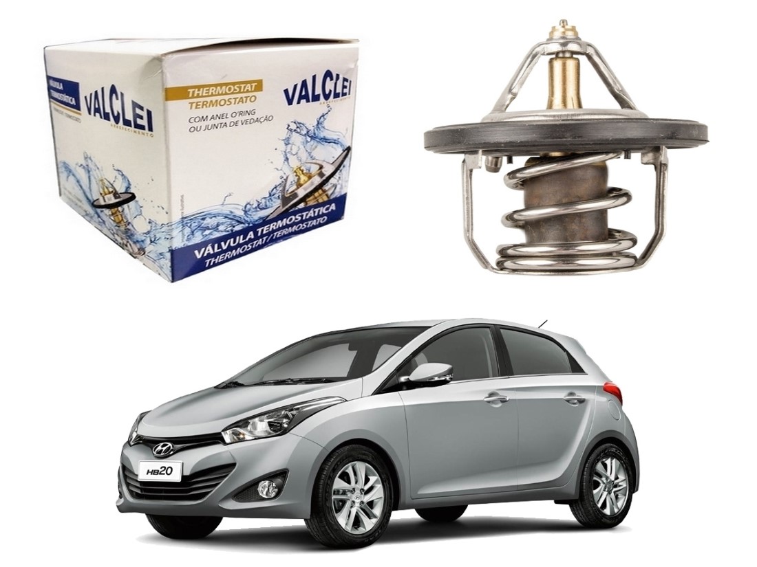  VALVULA TERMOSTATICA VALCLEI HYUNDAI HB20 1.0 1.6 2012 A 2015