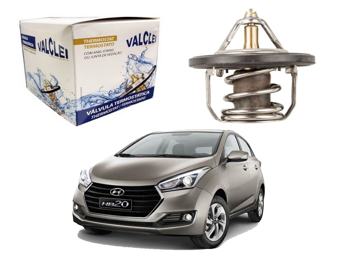  VALVULA TERMOSTATICA VALCLEI HYUNDAI HB20 1.0 1.6 2016 A 2019