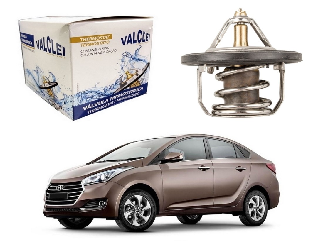  VALVULA TERMOSTATICA VALCLEI HYUNDAI HB20S 1.0 1.6 2016 A 2019