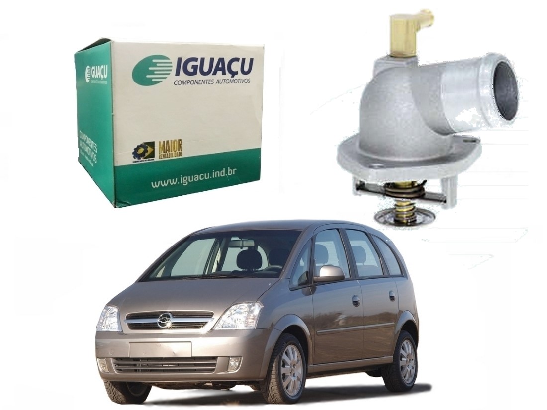  VALVULA TERMOSTATICA IGUAÇU CHEVROLET MERIVA 1.8 16V 2003 A 2005