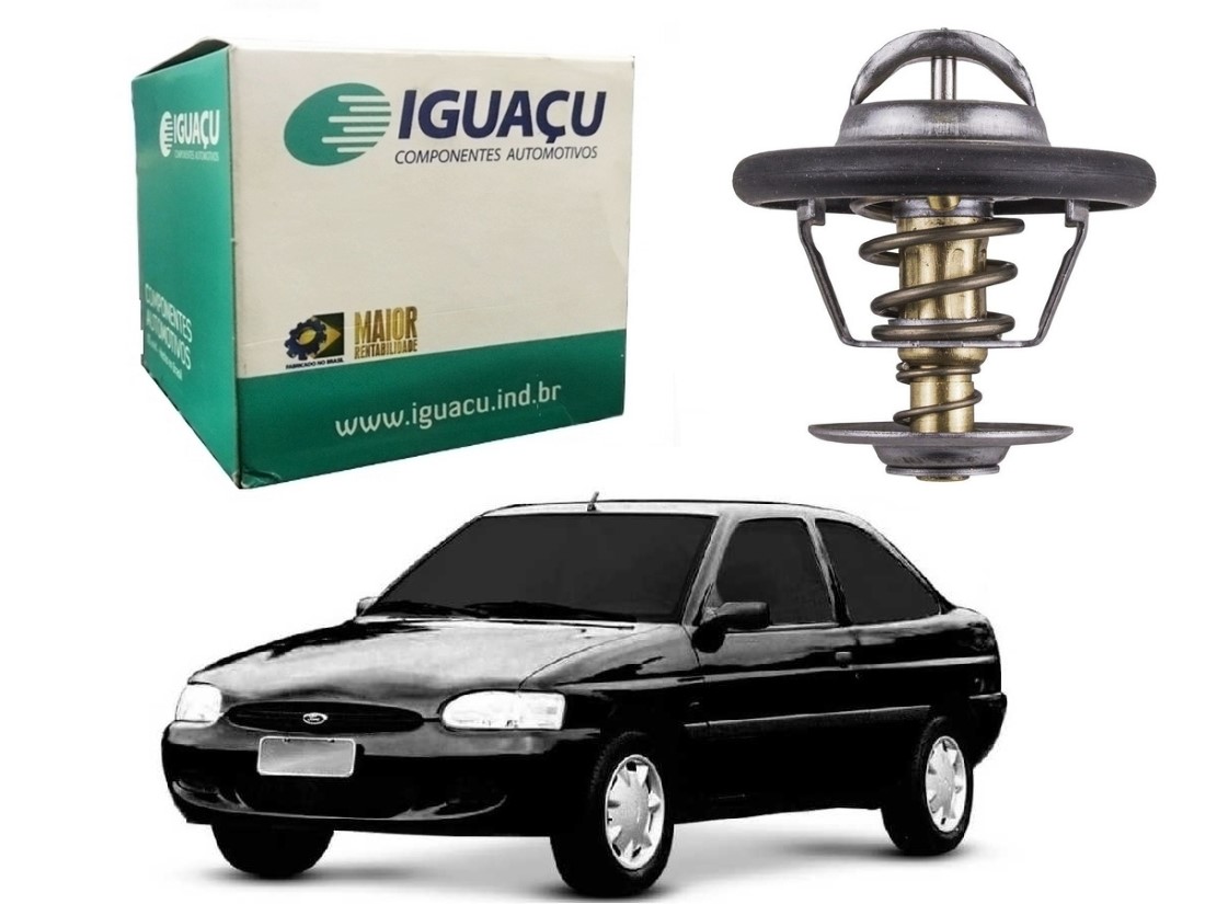  VALVULA TERMOSTATICA IGUAÇU FORD ESCORT 1.8 16V 1997 A 2002