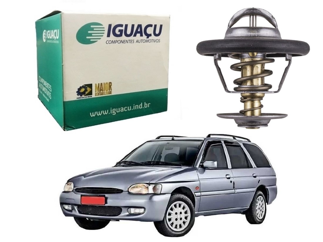  VALVULA TERMOSTATICA IGUAÇU FORD ESCORT SW 1.8 16V 1997 A 2002