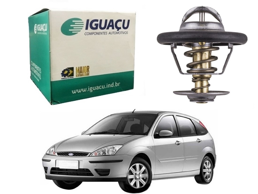  VALVULA TERMOSTATICA IGUAÇU FORD FOCUS 1.8 2001 A 2004