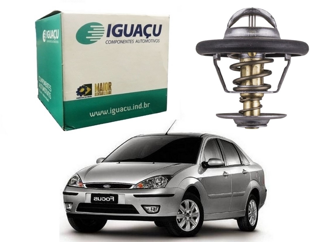  VALVULA TERMOSTATICA IGUAÇU FORD FOCUS SEDAN 1.8 2001 A 2004