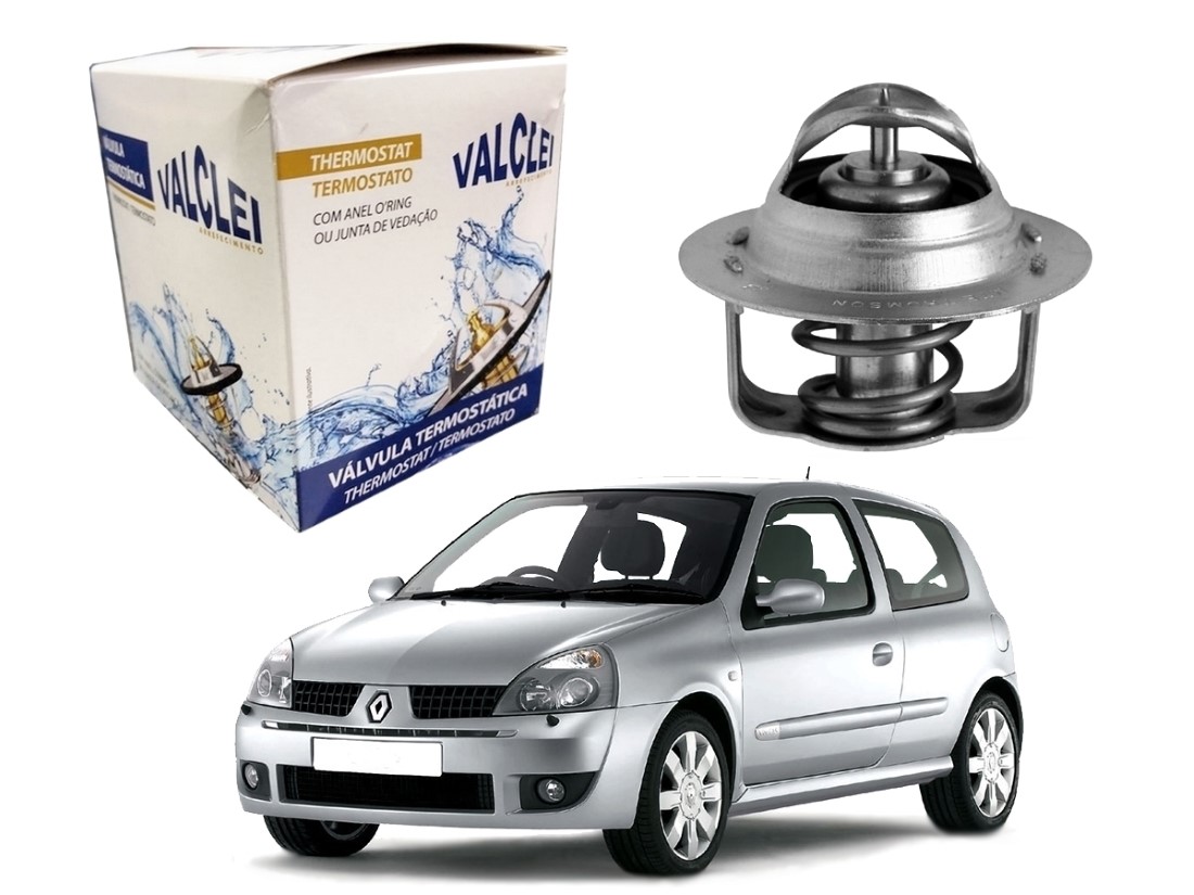  VALVULA TERMOSTATICA VALCLEI RENAULT CLIO 1.6 16V GASOLINA 2005 A 2009