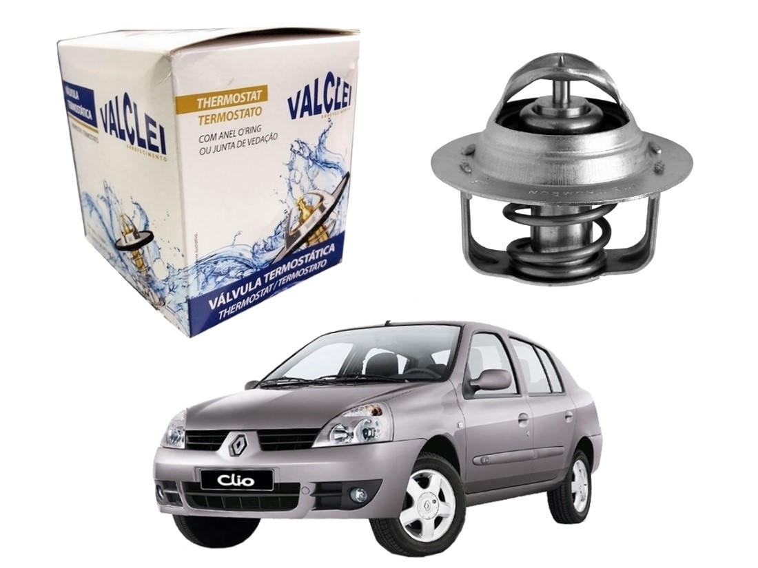  VALVULA TERMOSTATICA VALCLEI RENAULT CLIO SEDAN 1.6 16V GASOLINA 2005 A 2009