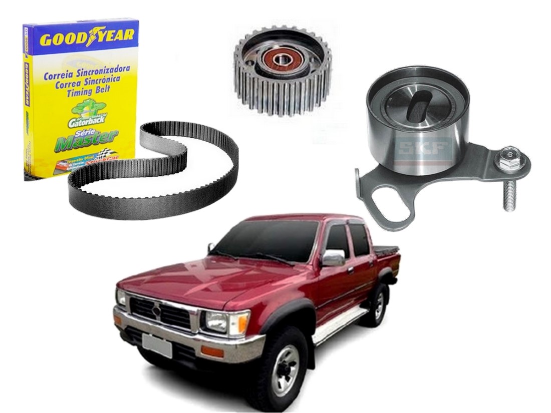  KIT CORREIA DENTADA TENSOR GOODYEAR ORIGINAL TOYOTA HILUX 2.4 DIESEL 1992 A 2001