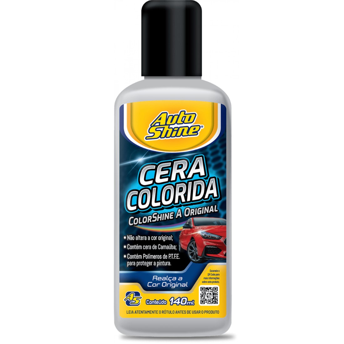 CERA COLORSHINE PRATA AUTOSHINE 140ML