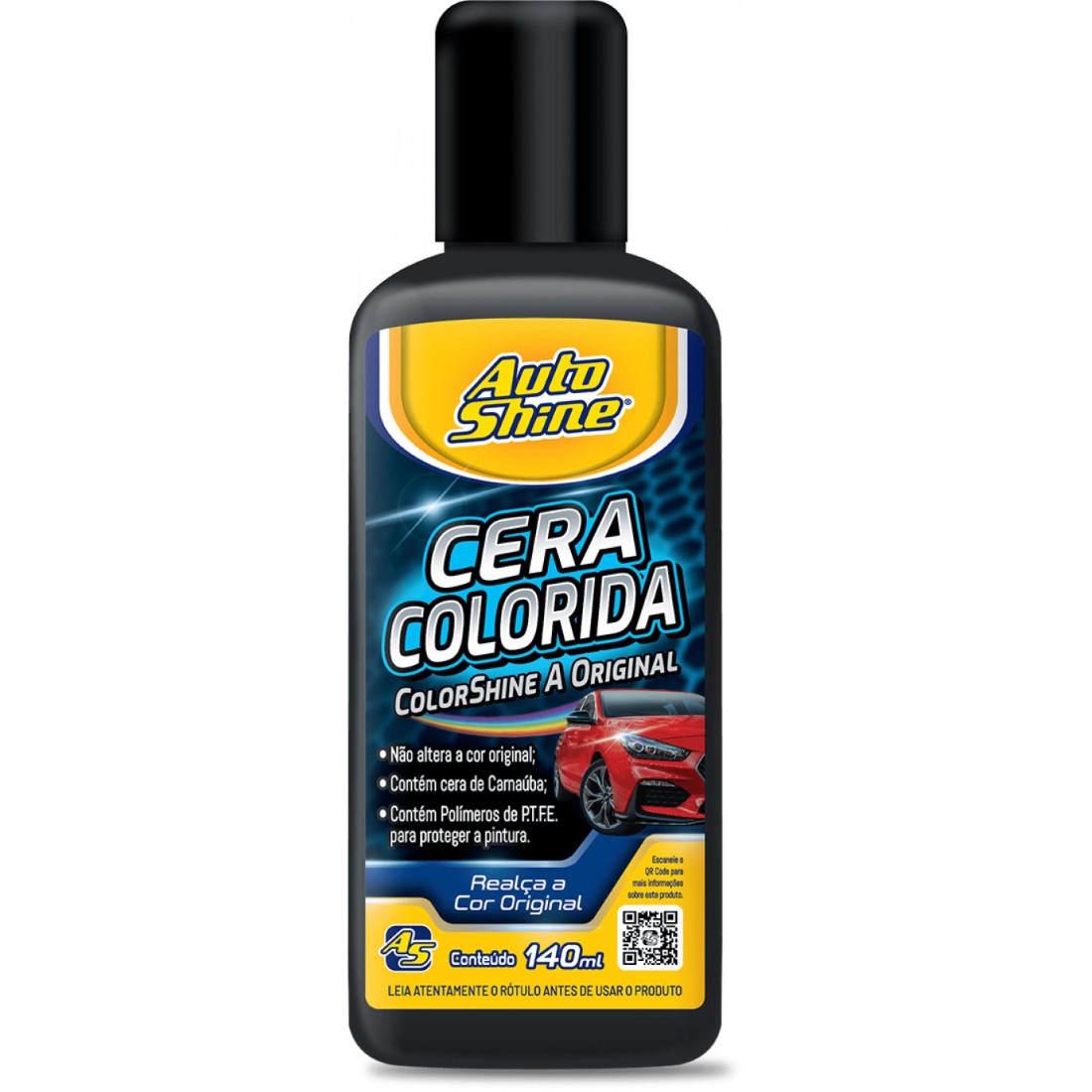 CERA COLORSHINE PRETO AUTOSHINE 140ML