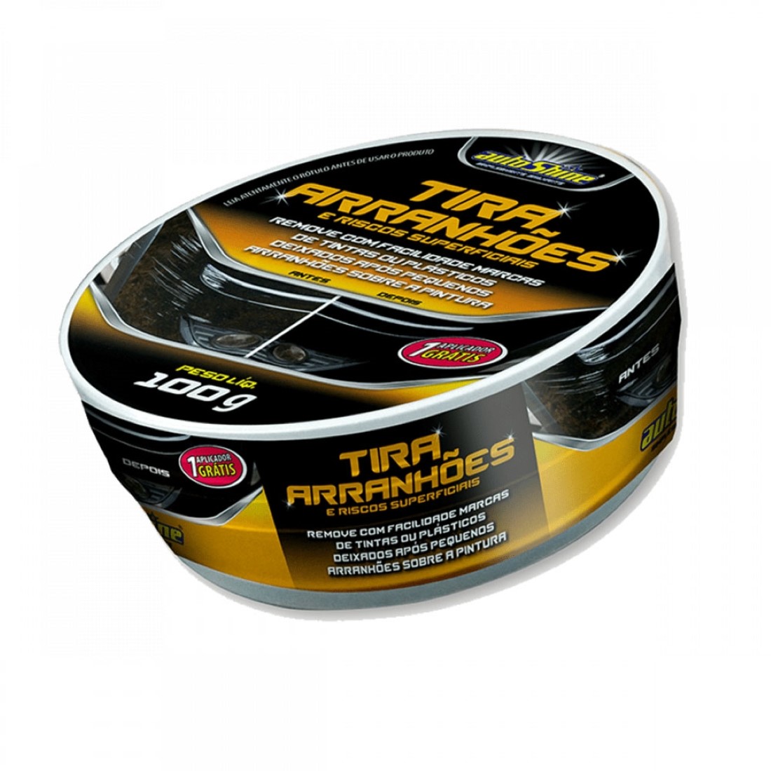 CERA DE CARNAÚBA PARA VEÍCULOS TIRA ARRANHÕES 100G AUTOSHINE