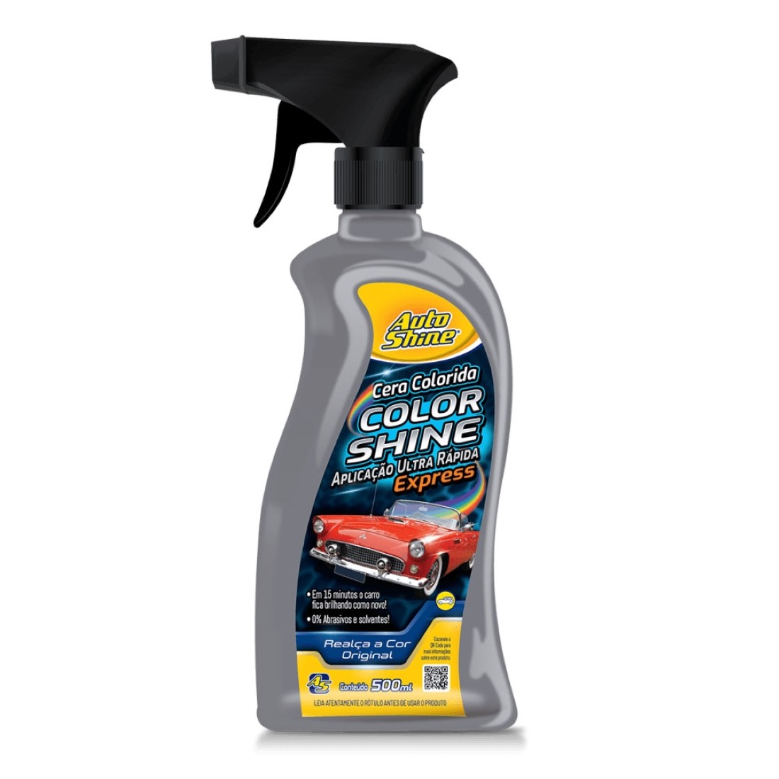 CERA LÍQUIDA EXPRESS PARA CARRO PRATA AUTOSHINE 500ml