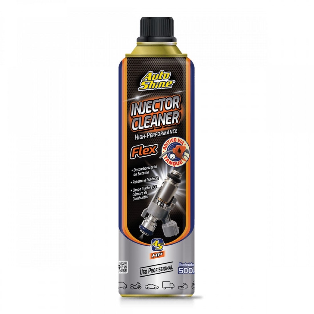 INJECTOR CLEANER LIMPA BICOS VIA TANQUE 500ML AUTOSHINE